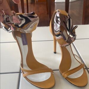 Emilio Pucci Tan High Heel Sandals
